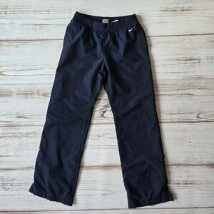 Nike Lined Woven Track Warm-Up Pants sz Small Navy Blue